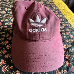 Adidas burgundy ball cap